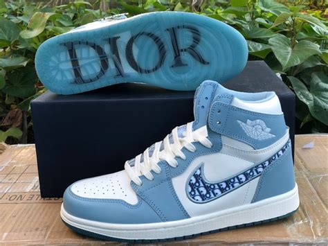 dior x air jordan 1 university blue|dior jordan 1 high shoes.